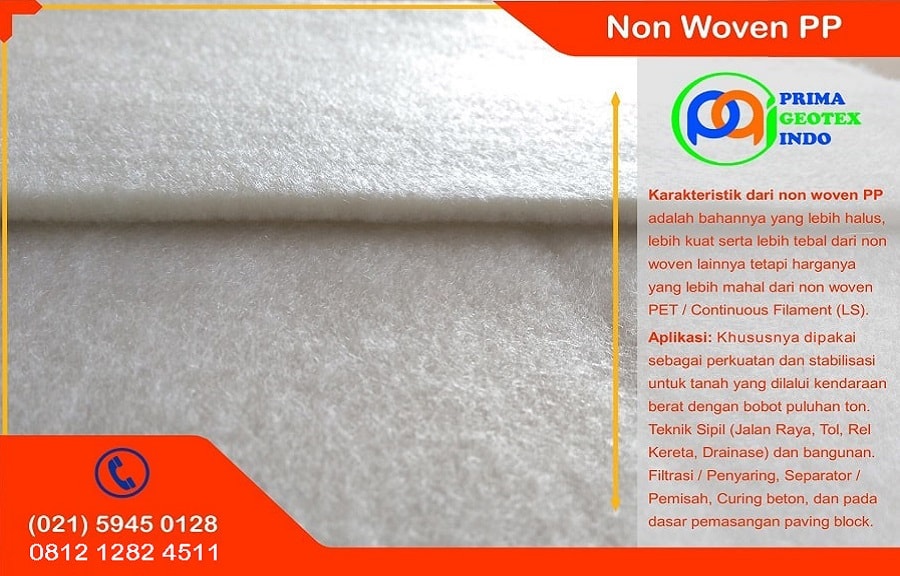 Geotextile Non Woven Polypropylene terbaik