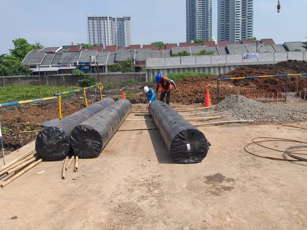 pengiriman geotextile PIK 1